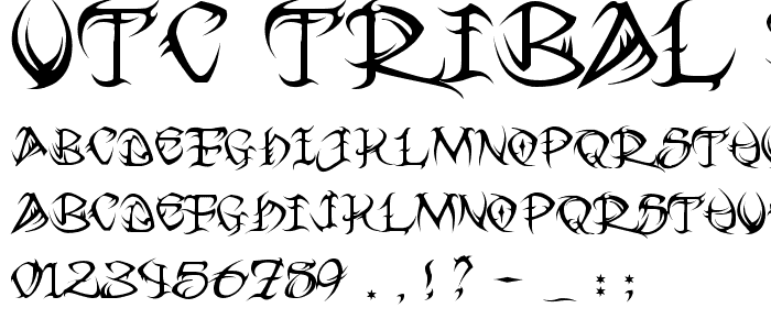 VTC Tribal Regular Font : Script Graffiti : pickafont.com