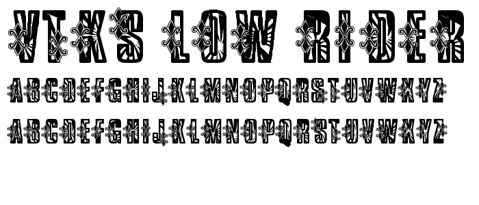 VTKS Low Rider font