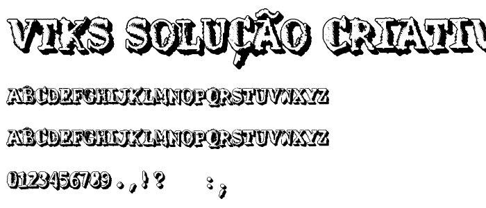 VTKS SOLUÇÃO CRIATIVA DOIS font