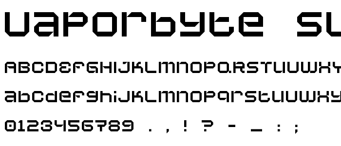 Vaporbyte Slim font