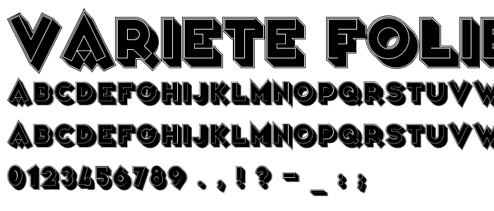 Variete Folies font