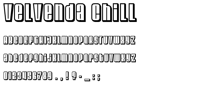 Velvenda Chill font