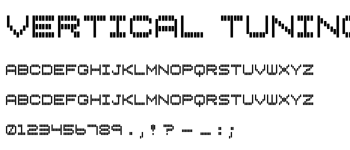 Vertical Tuning font