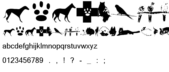 Vetrinarian bats font