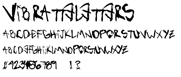 VibratteLetters  font