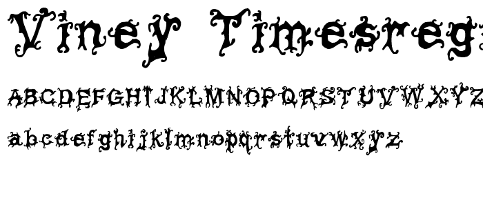 Viney TimesRegular font