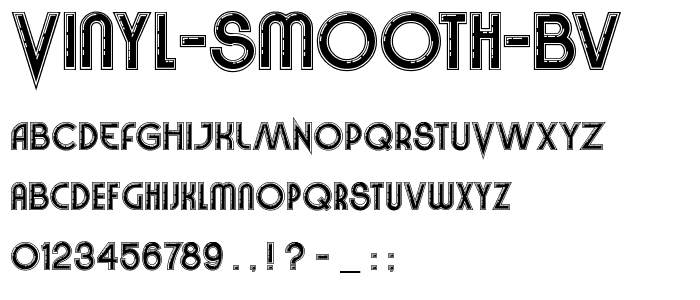 Vinyl Smooth BV font