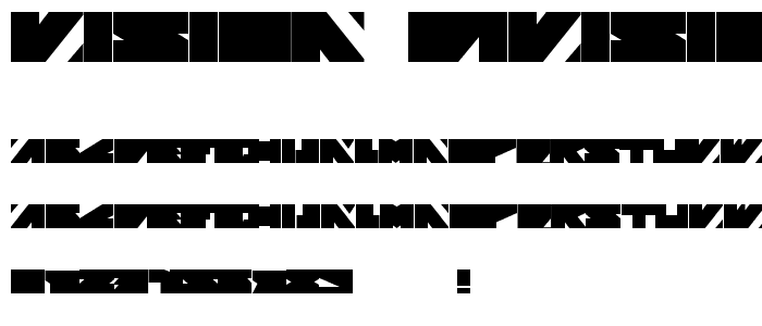 Vision Division font