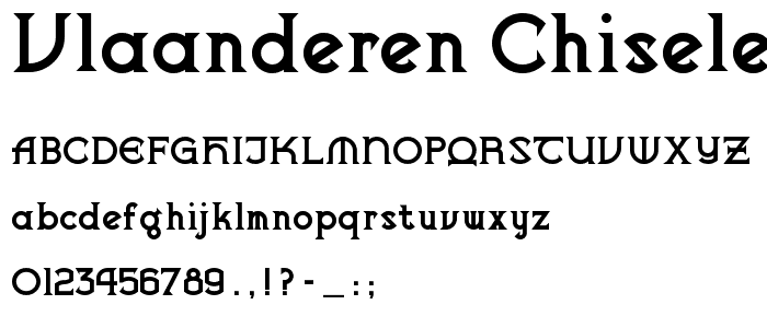 Vlaanderen Chiseled NF font