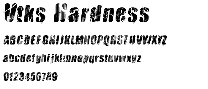 Vtks Hardness font