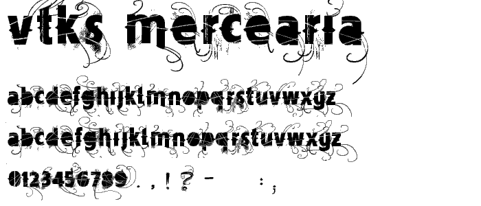 Vtks Mercearia font