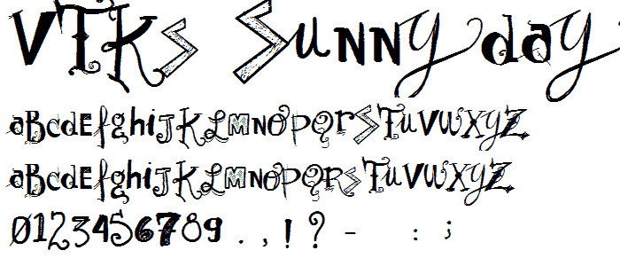 Vtks Sunny Day font