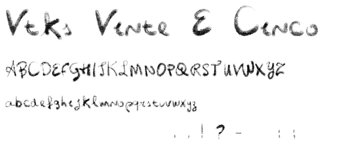 Vtks Vinte e Cinco font