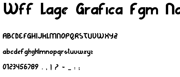 WFF LAGE grafica FGM Normal font