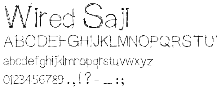 WIRED saji font