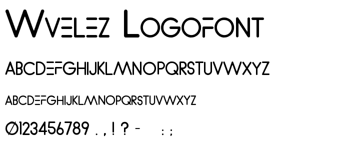 WVelez Logofont font