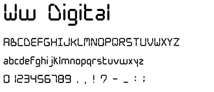 WW Digital font