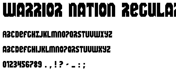 Warrior Nation Regular police