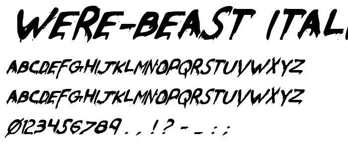 Were-Beast Italic police