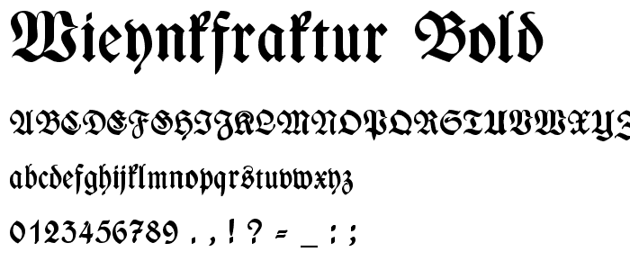 WieynkFraktur Bold police