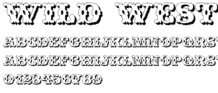 Wild West Shadow font