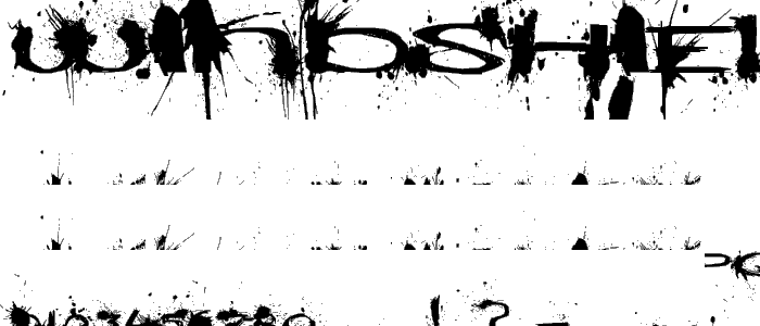 Windshield Massacre font