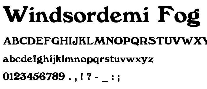 WindsorDemi.fog font