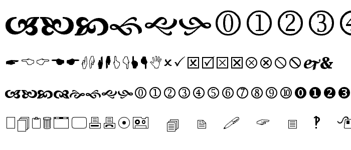 Wingdings 2 font