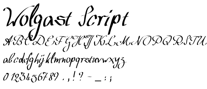 Wolgast Script font