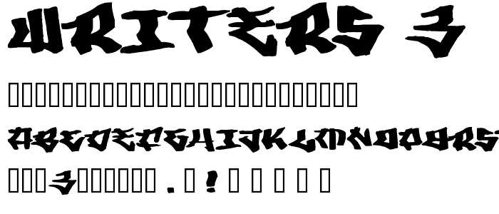 Writers 3 font