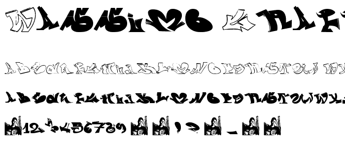 wassimo graffiti font