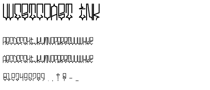 westcoast ink font