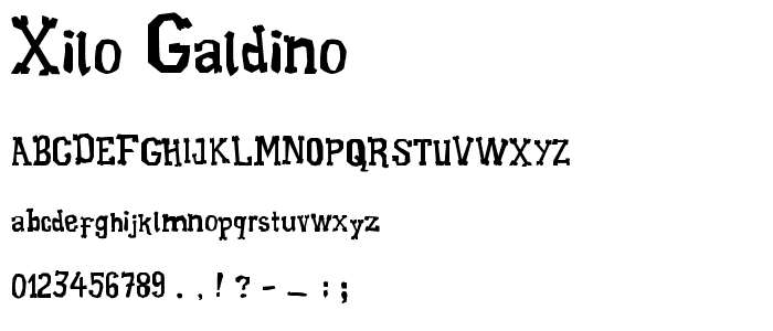 Xilo Galdino font