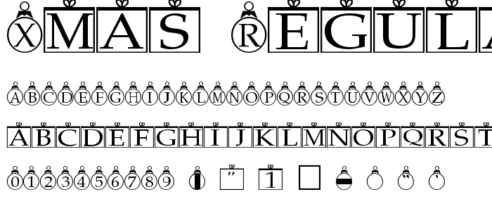 Xmas Regular font