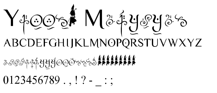 Yellow Magician font