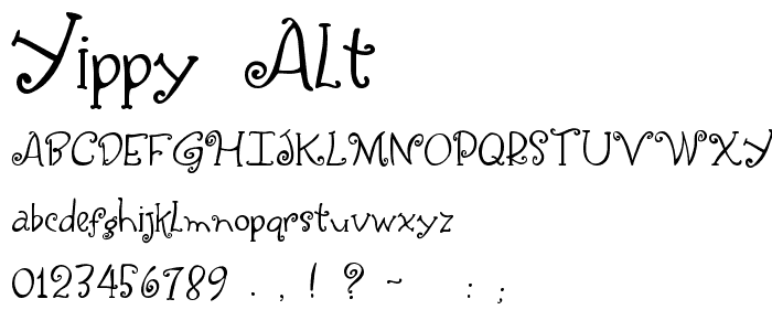 Yippy Alt font