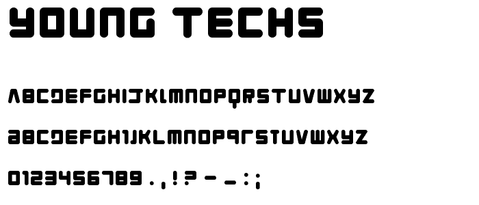 Young Techs font