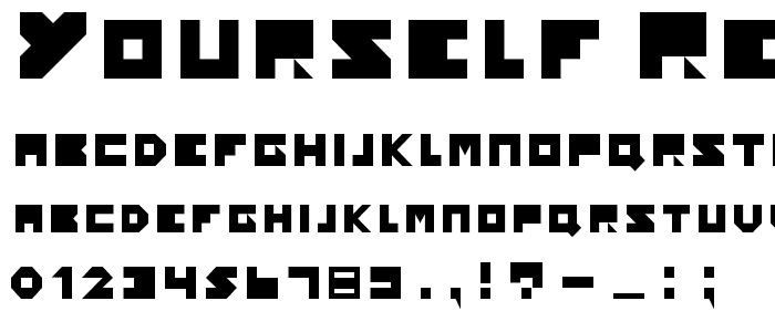 Yourself Regular font