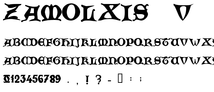 Zamolxis  V font