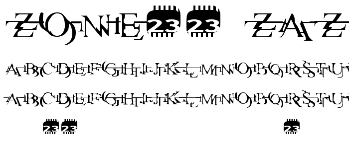 Zone23_zazen matrix font