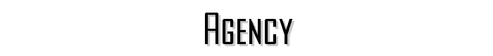 Agency font