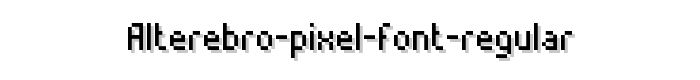 Alterebro%20Pixel%20Font%20Regular font