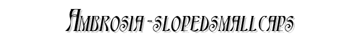 Ambrosia%20SlopedSmallCaps font