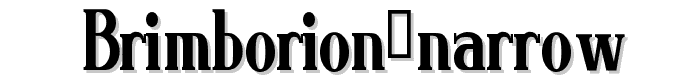 Brimborion Narrow font