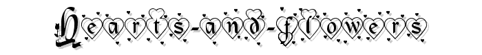 Hearts%20and%20Flowers font