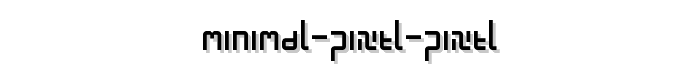 minimal pixel pixel font