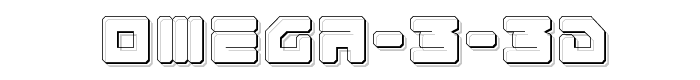 Omega%203%203D font