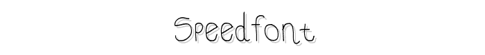 Speedfont font